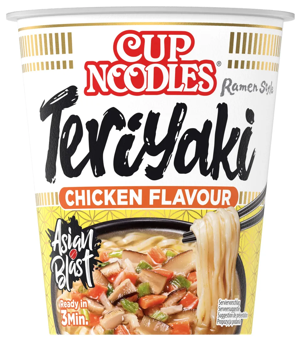 Nissin Cup Noodles Teriyaki Instant-Nudeln 67 g