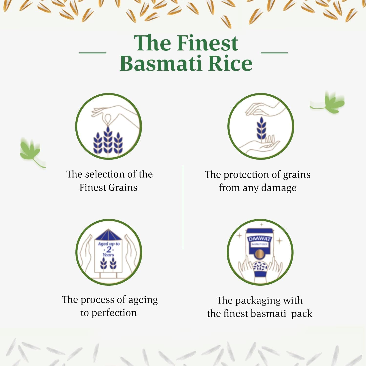 Daawat Extra Long Basmati Reis 2kg extra lang