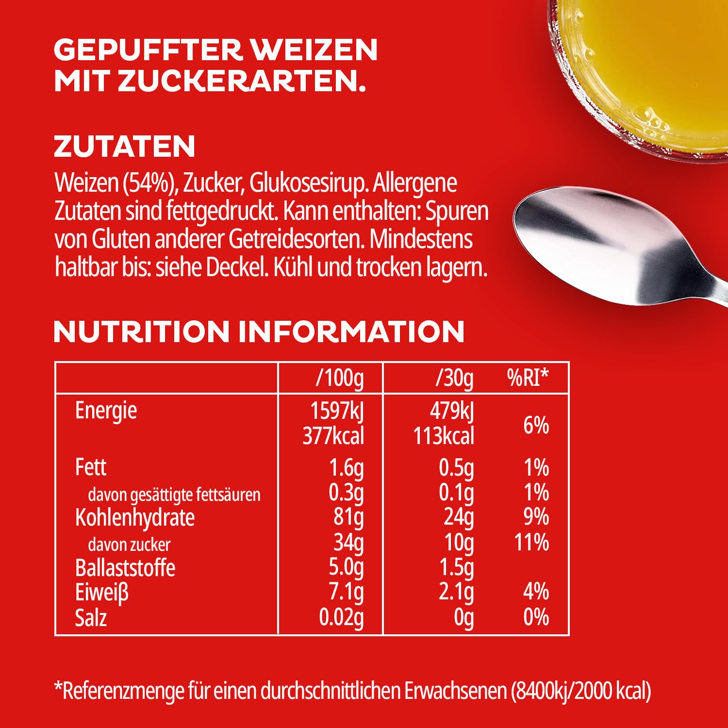 Kellogg's Smacks Frühstückscerealien 6 x 600 g Puffweizen