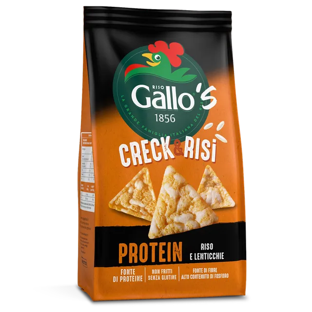 Riso Gallo Creck Risi Protein Reiswaffeln Reis Linsen vegan