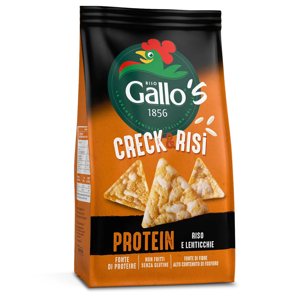 Riso Gallo Creck Risi Protein Reiswaffeln Reis Linsen vegan