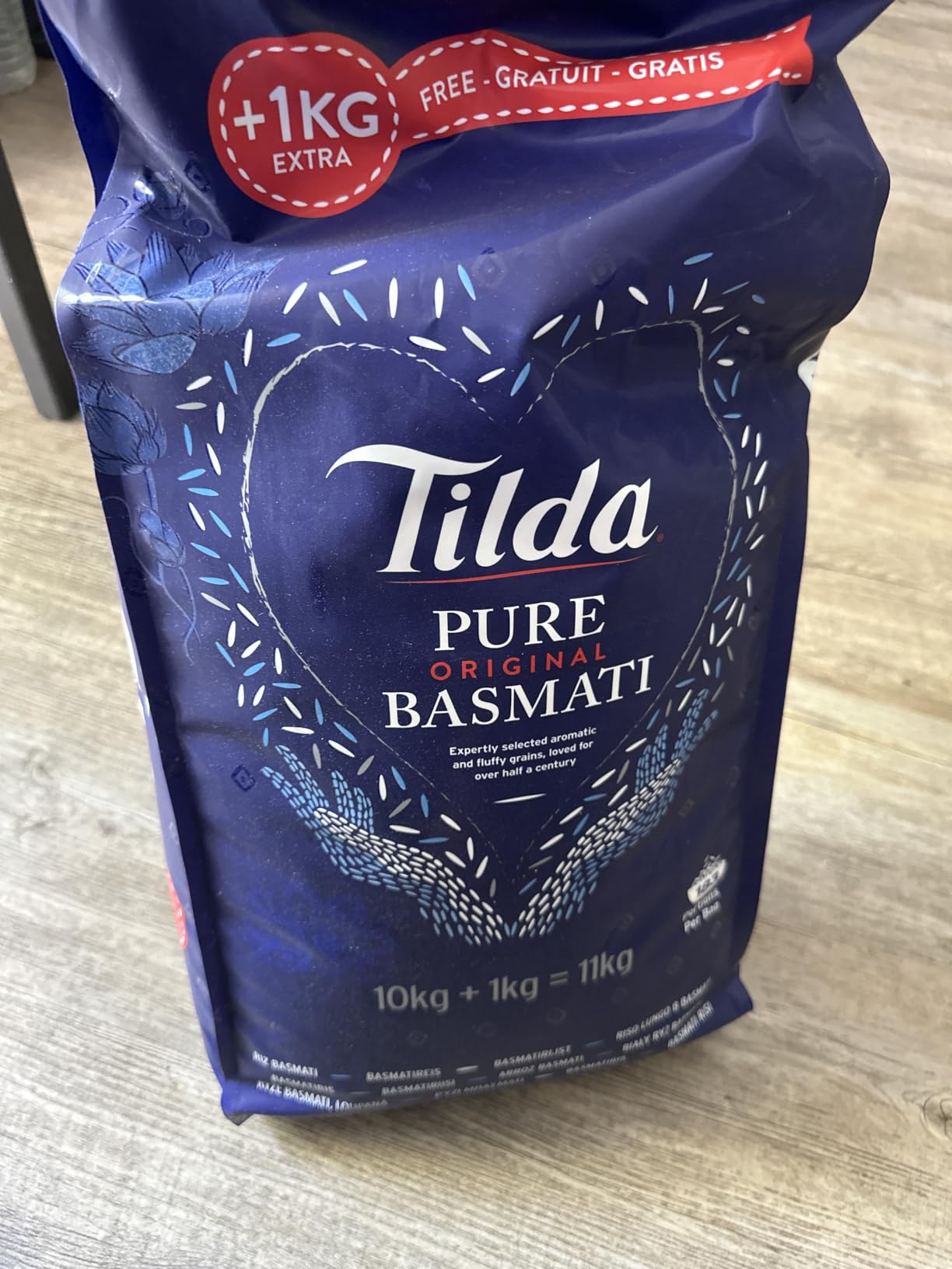 Tilda Pure Basmati Reis 10kg lockerer Langkornreis