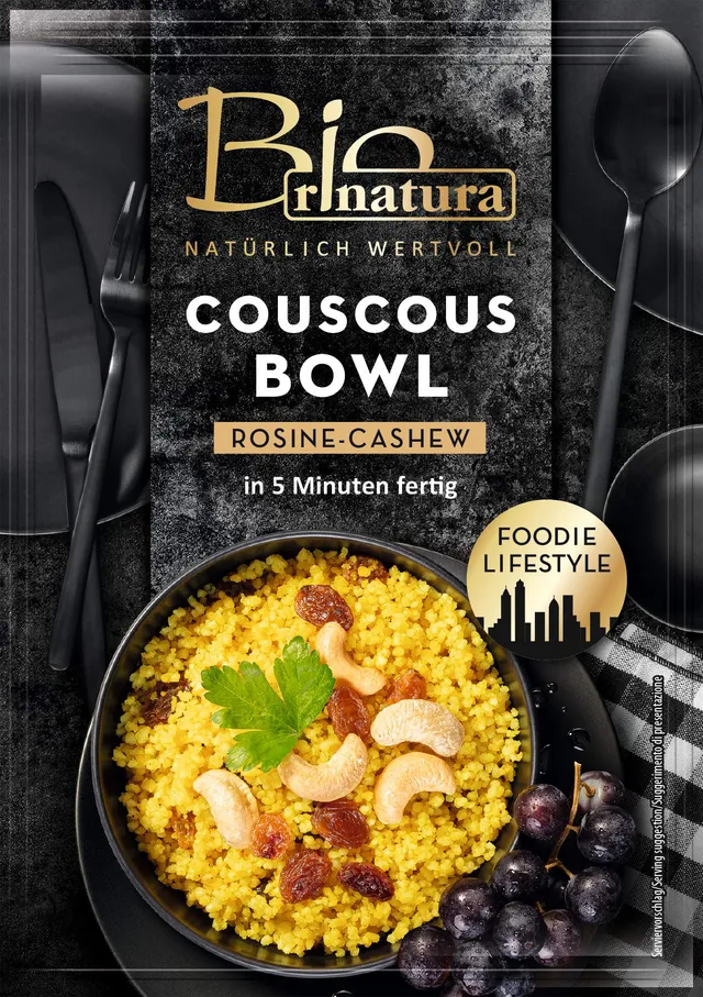 rinatura Couscous Bowl Rosine Fertiggericht 70g