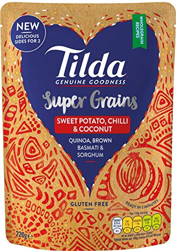 Tilda Super Grains Reismischung Süßkartoffel Chili 6x220g