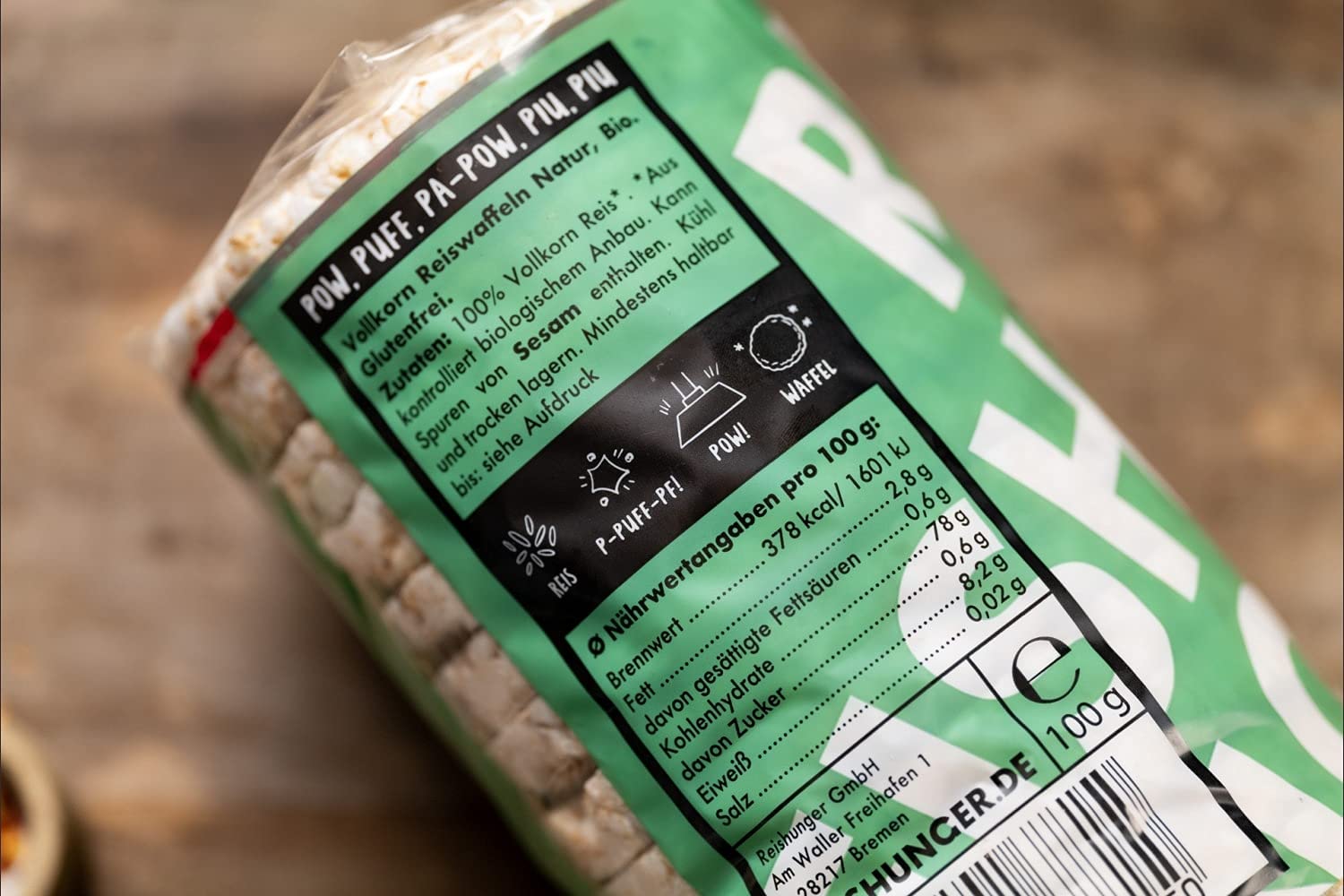 Reishunger Bio Reiswaffeln Natur 12x100g glutenfrei