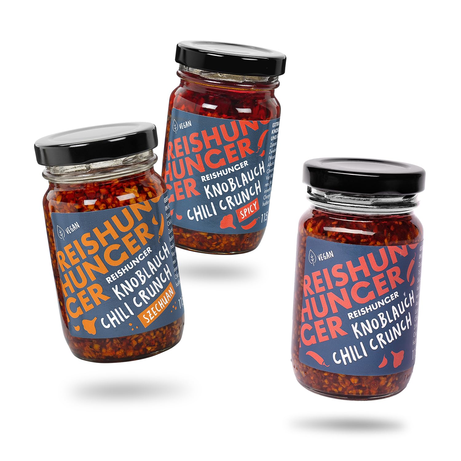 Reishunger Knoblauch Chili Crunch Topping 6x115g mild