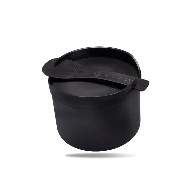 Reishunger Mikrowellen Reiskocher 1,7 L Reiskocher schwarz 6 Portionen