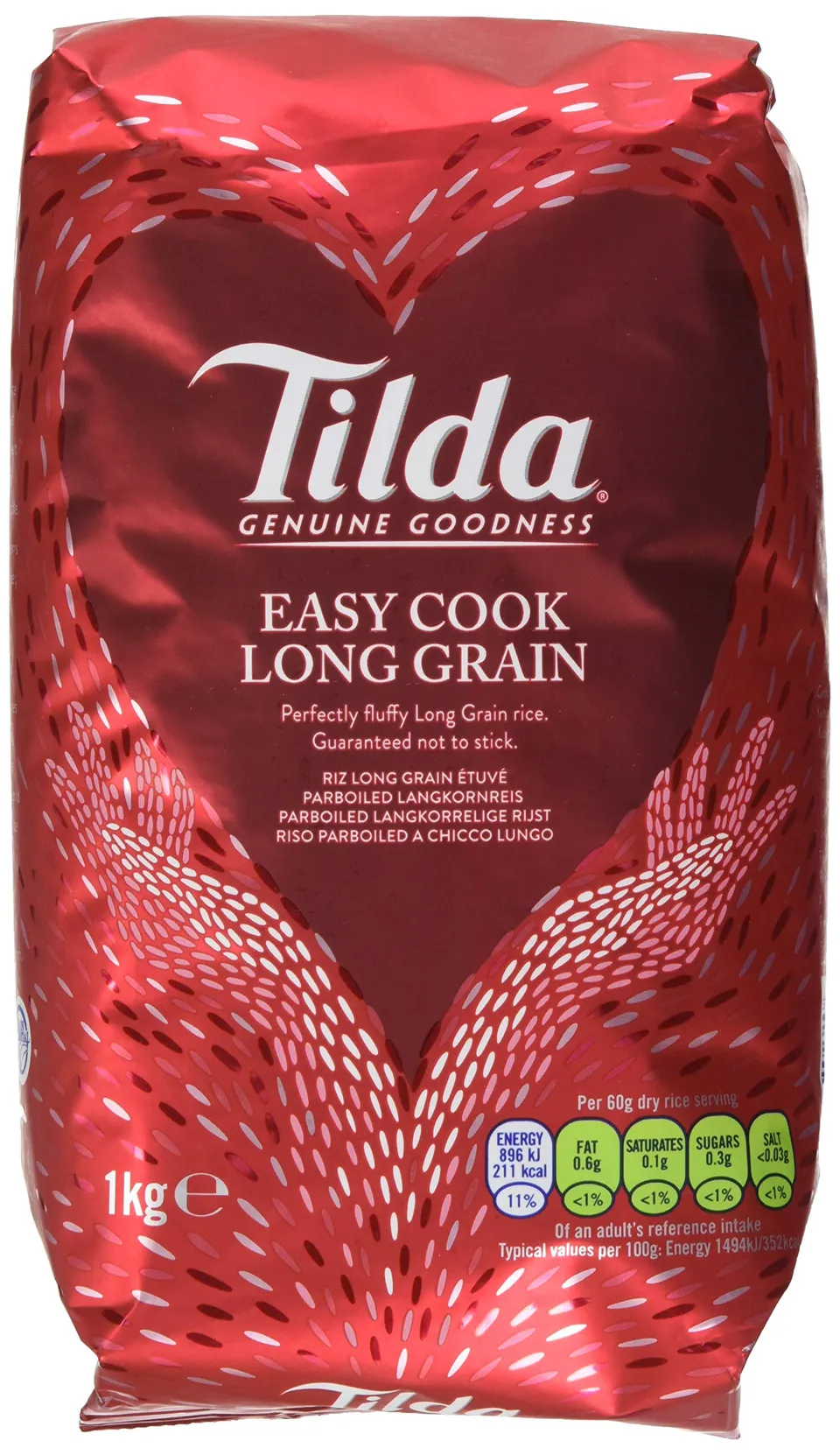 Tilda Easy Cook Langkornreis Basmatireis 8x1kg glutenfrei