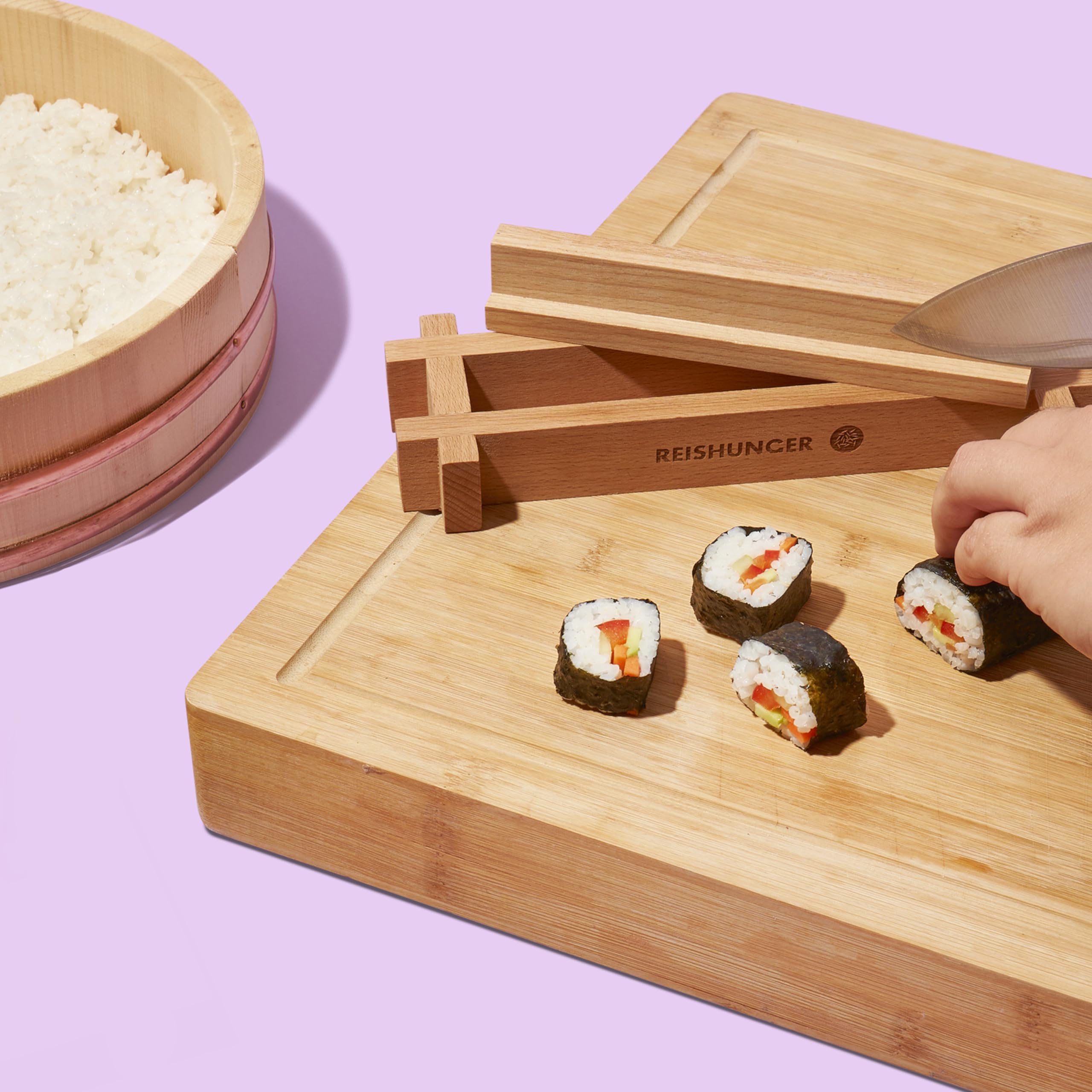 Reishunger Sushi Equipment Box Sushi-Set Holz