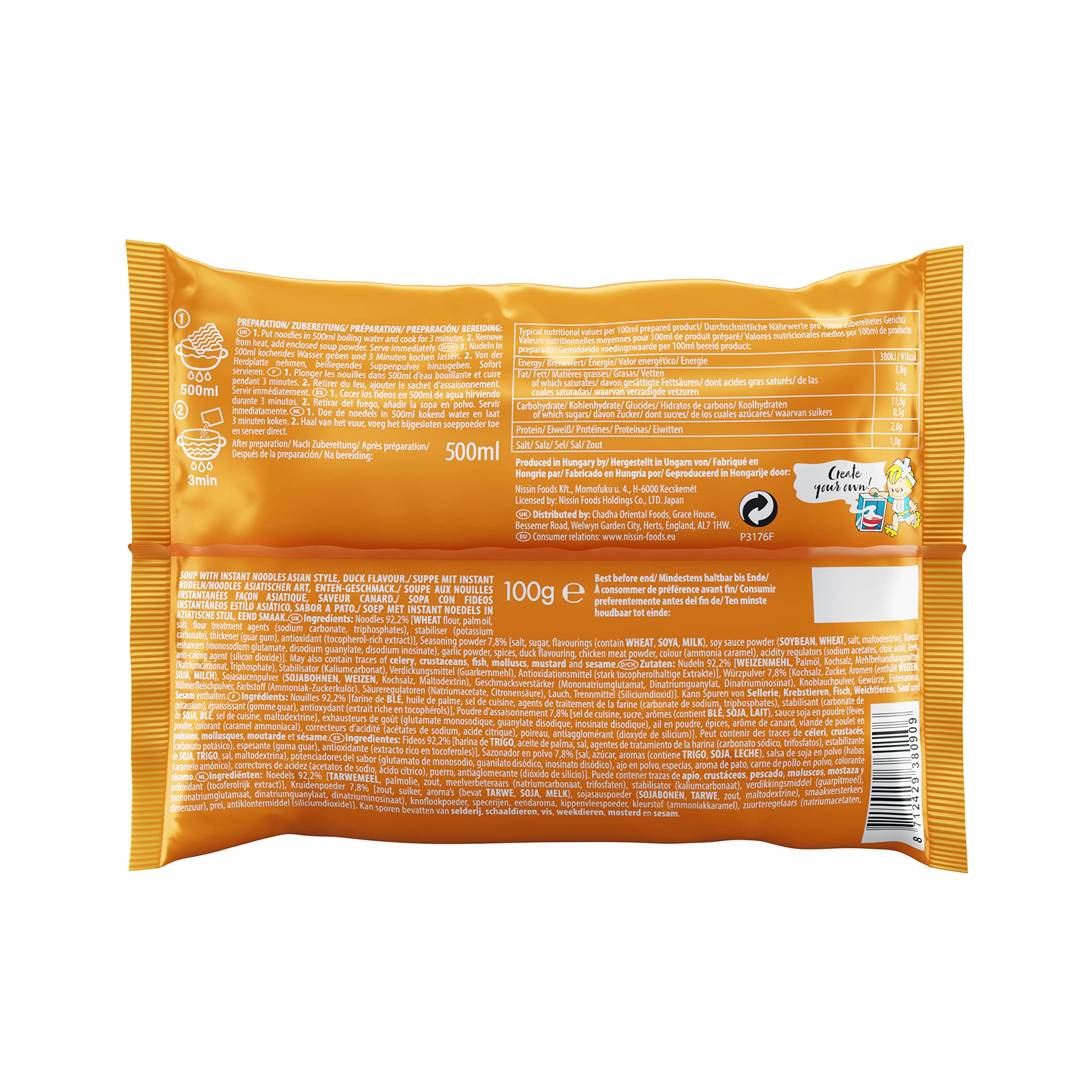 Nissin Demae Ramen Ente 10x100g Suppe