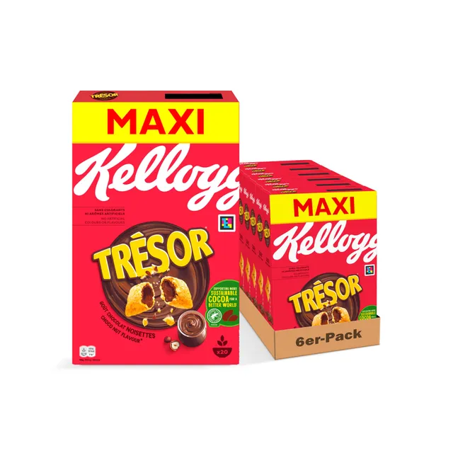 Kellogg's Tresor Choco Nut Cerealien 6er Pack knusprig
