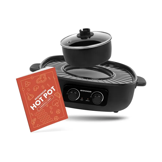 Reishunger Hot Pot Elektro mit Grill 2L 2-4 Personen