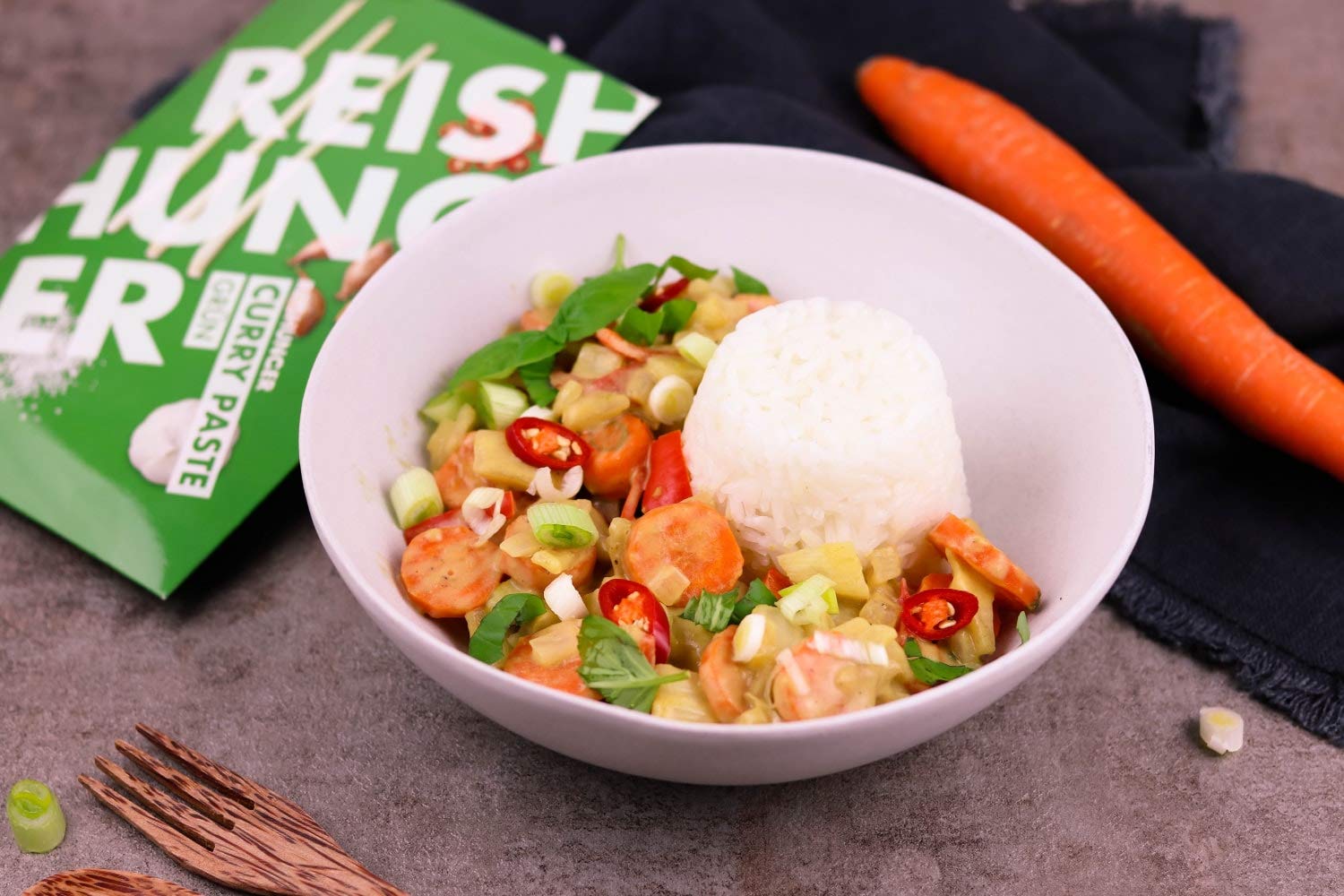 Reishunger Thai Curry Box Curry-Set 4 Personen scharf