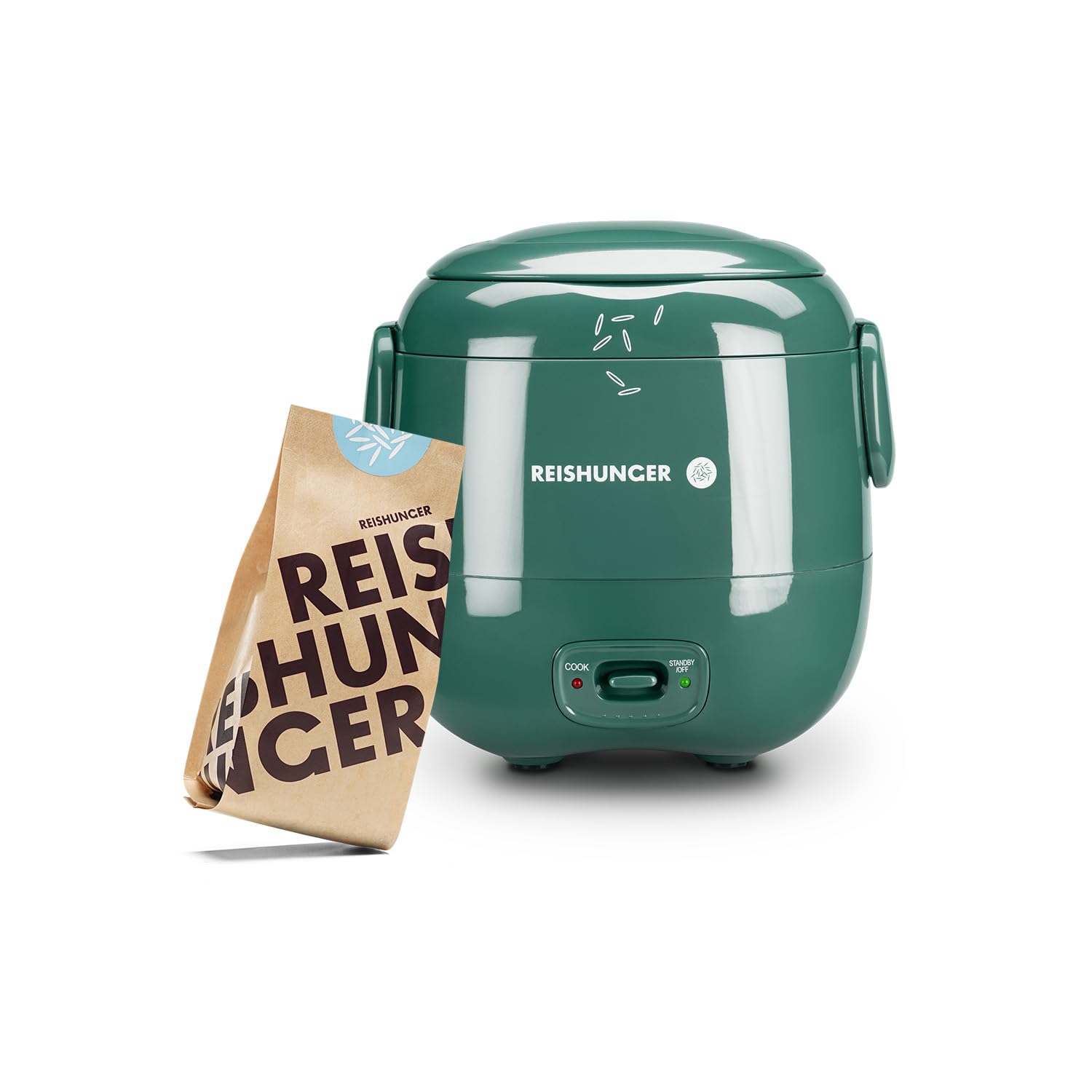 Reishunger Mini Reiskocher 0,3L Salbeigrün 1-2 Port