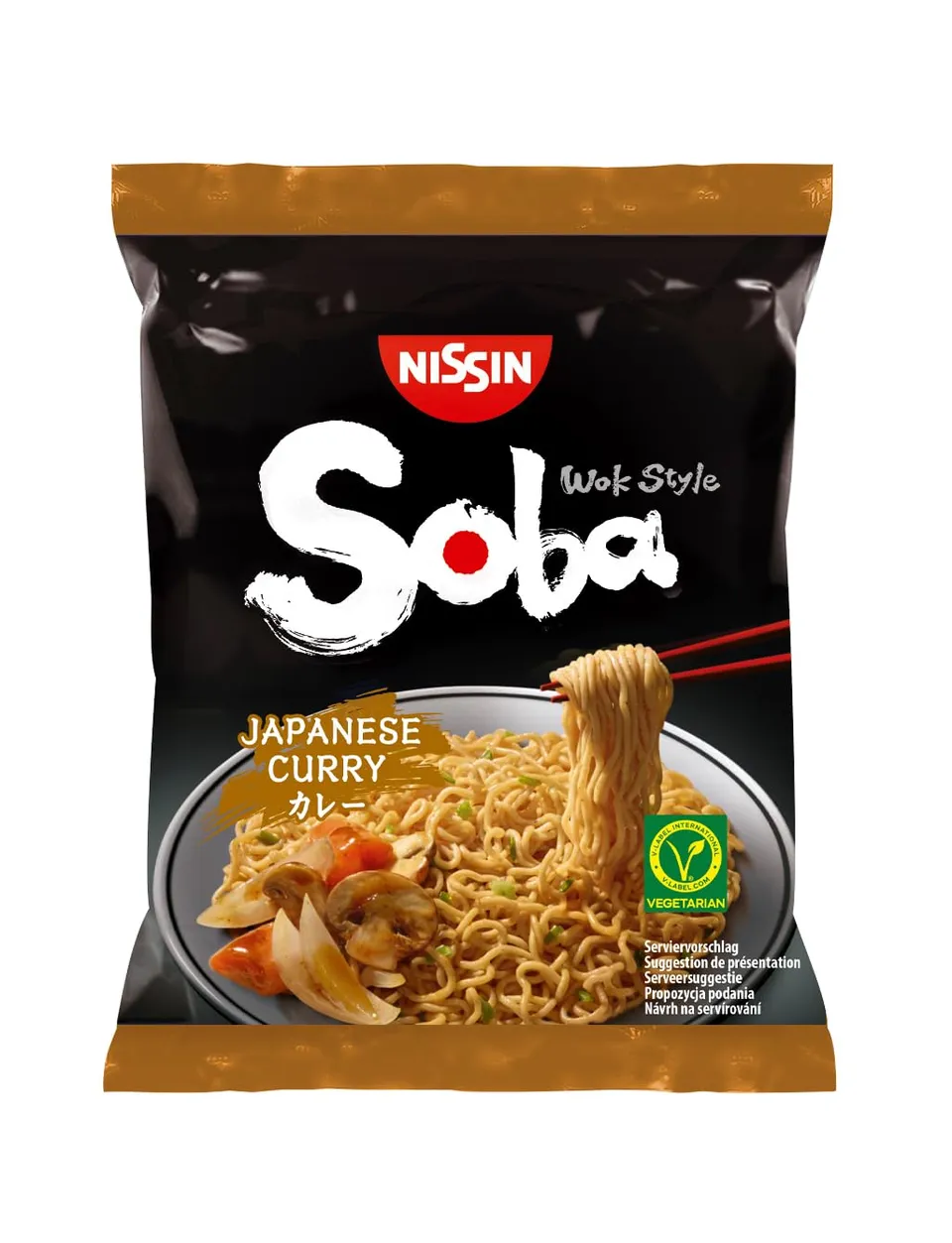 Nissin Soba Bag Japanese Curry Instant-Nudeln 111 g