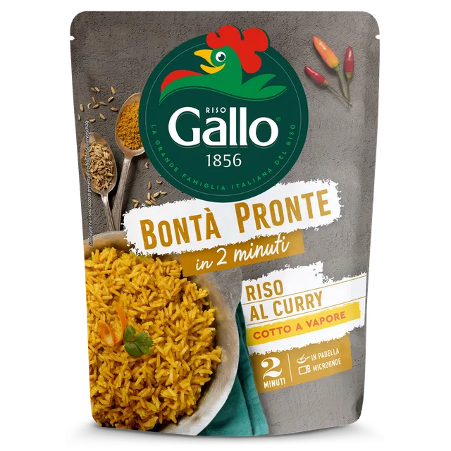 Riso Gallo Bontà Pronte Curry Fertigreis 250g würzig