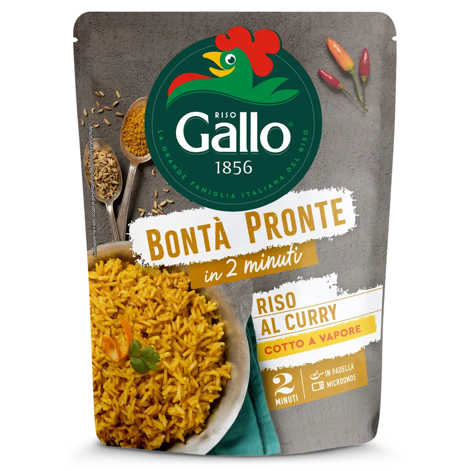 Riso Gallo Bontà Pronte Curry Fertigreis 250g würzig