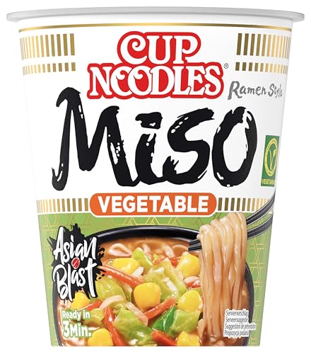 Nissin Cup Noodles Miso Instant-Nudeln 67g vegetarisch