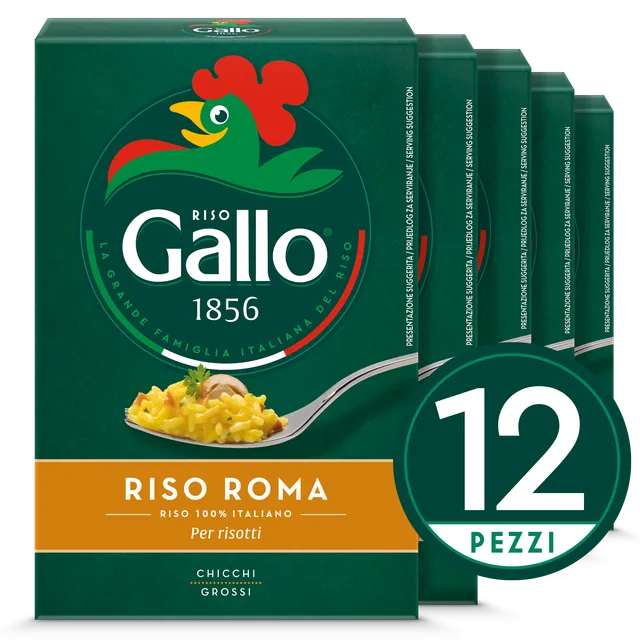 Riso Gallo Roma Risotto-Reis grobkörnig stärkehaltig