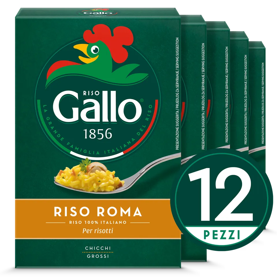 Riso Gallo Roma Risotto-Reis grobkörnig stärkehaltig