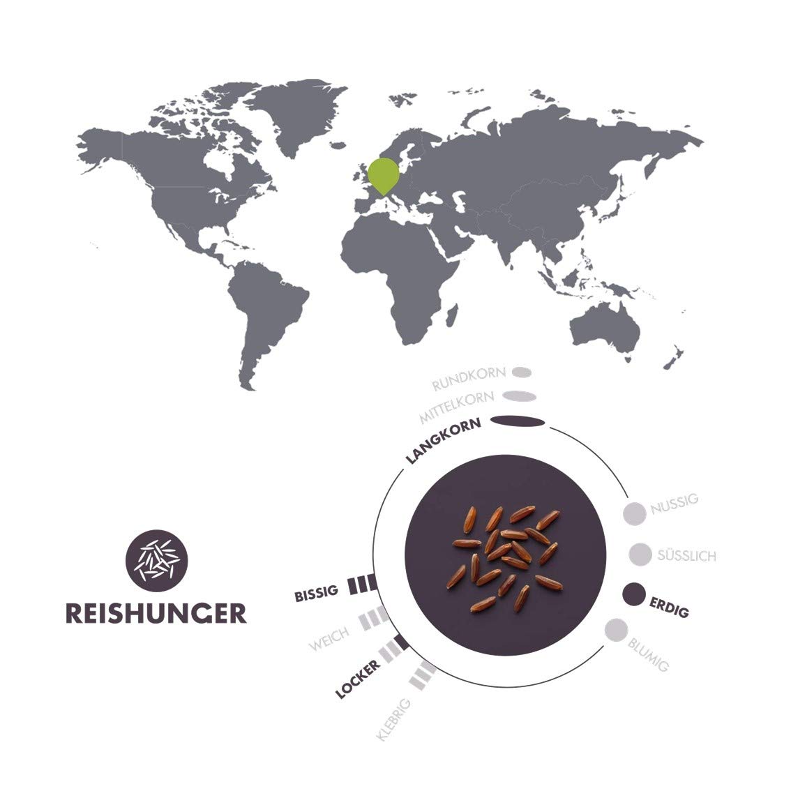 Reishunger BIO Roter Vollkorn Reis 3kg nussig