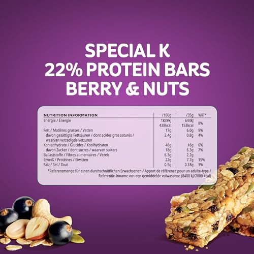 Kellogg's Special K Blackcurrant Proteinriegel 18x35g ballaststoffreich