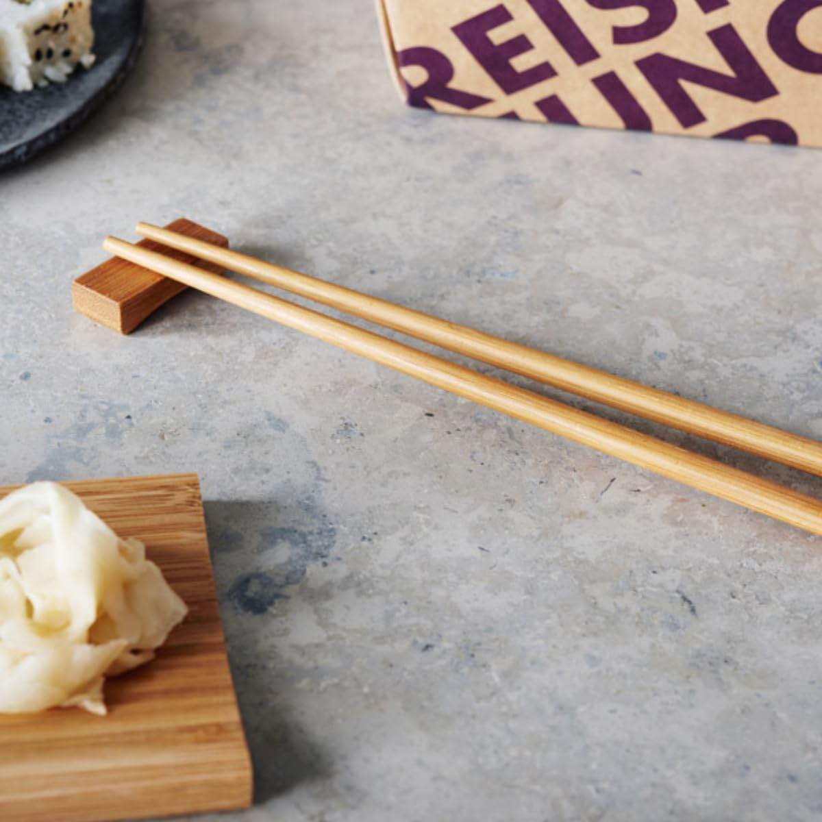 Reishunger Sushi Servier Set Bambus 4 Personen