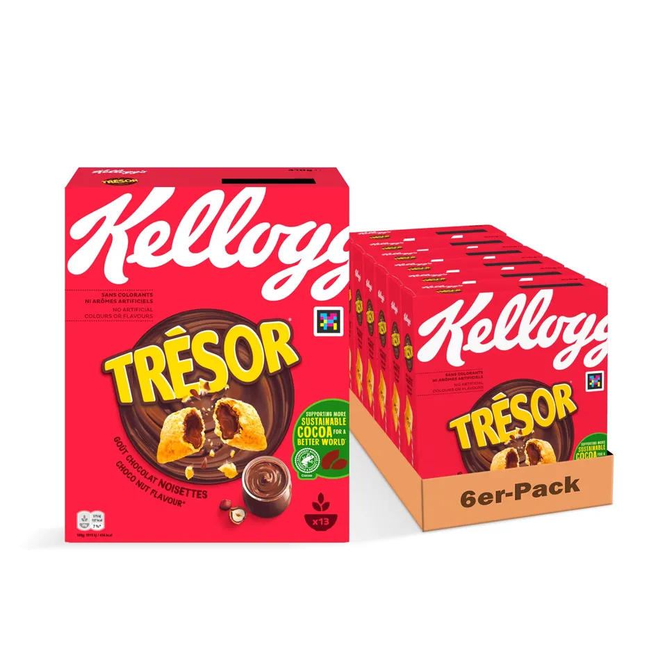 Kellogg's Tresor Choco Nut Frühstückscerealien 6x410g Schoko
