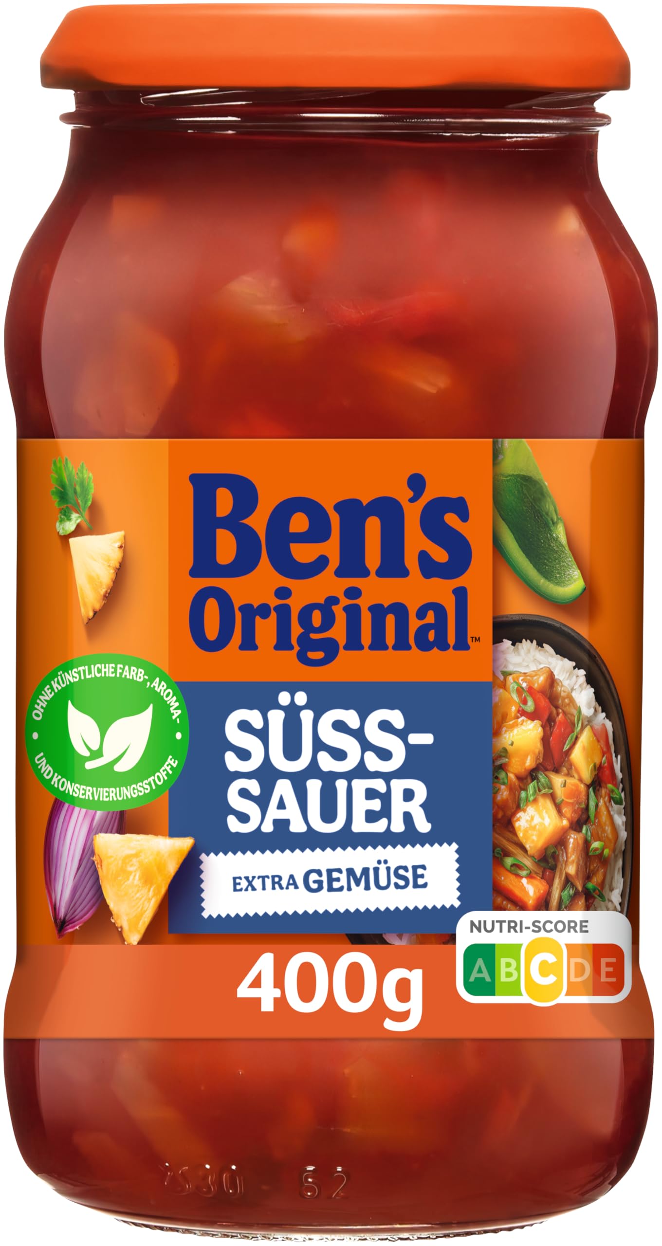 Ben's Original Sauce Süß-Sauer Extra Gemüse 6x400g Glas