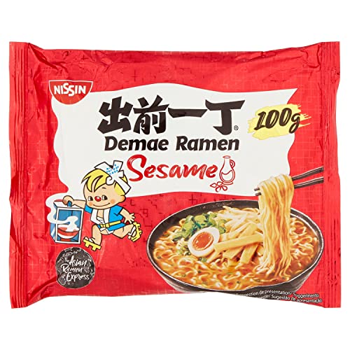 Nissin Demae Ramen Sesam Instant-Nudeln 1x100g mit Sesamöl