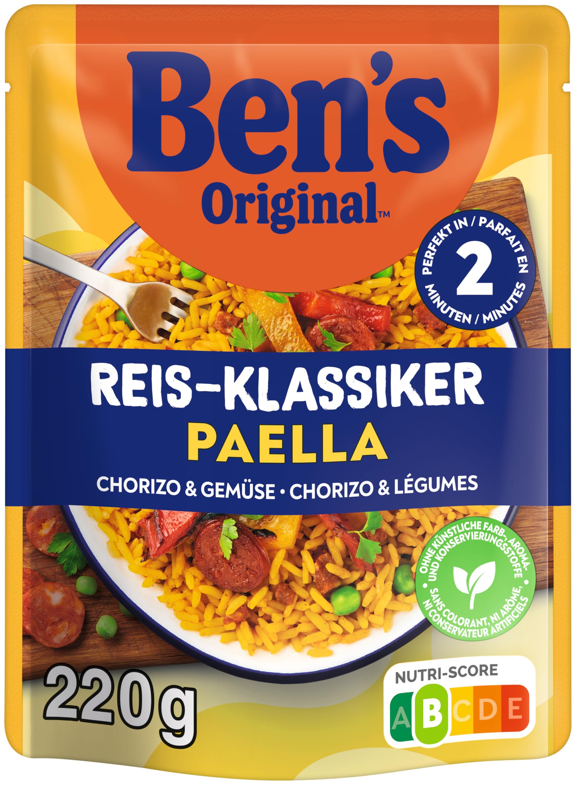 Ben's Original Express Paella Reis 6x220 g Chorizo