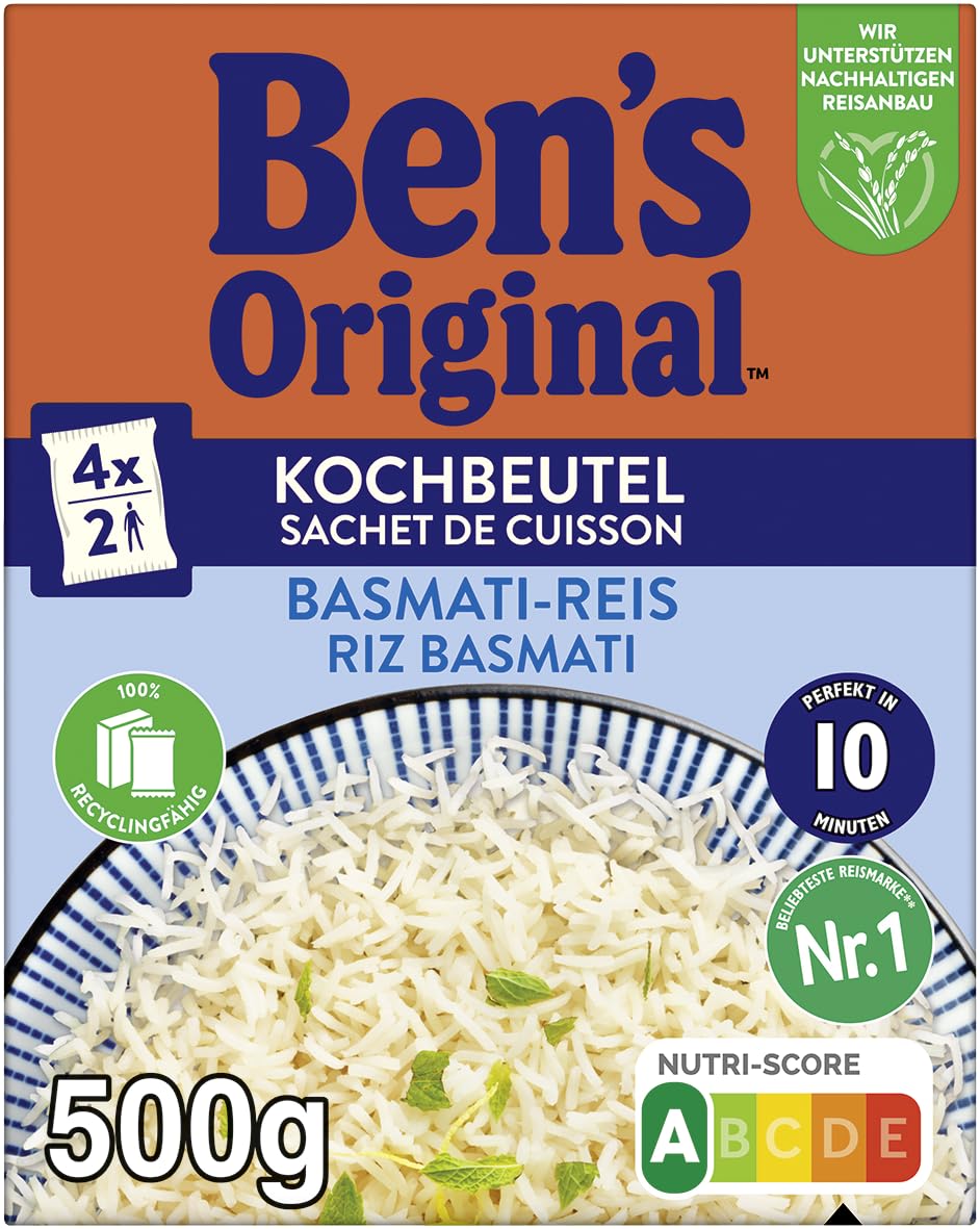 Ben's Original Basmati Reis Kochbeutel 9x500g glutenfrei
