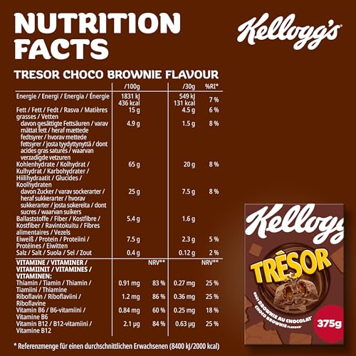 Kellogg's Tresor Choco Brownie Cerealien 6x375 g