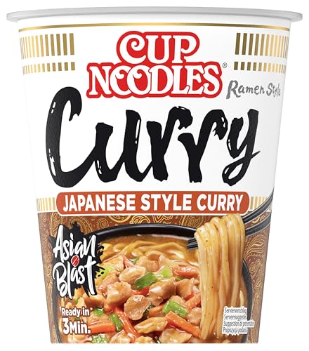 Nissin Cup Noodles Curry 8x63g Becher Huhn