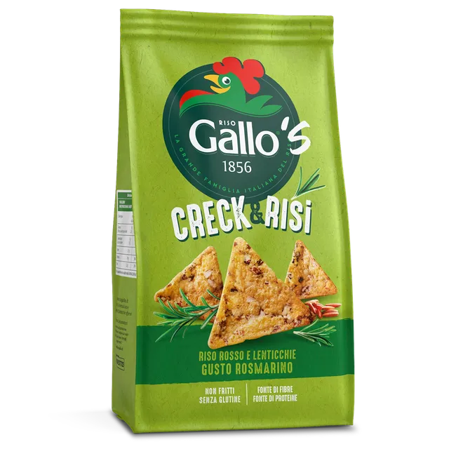 Riso Gallo Creck Risi Roter Reis Linsen Cracker Rosmarin glutenfrei