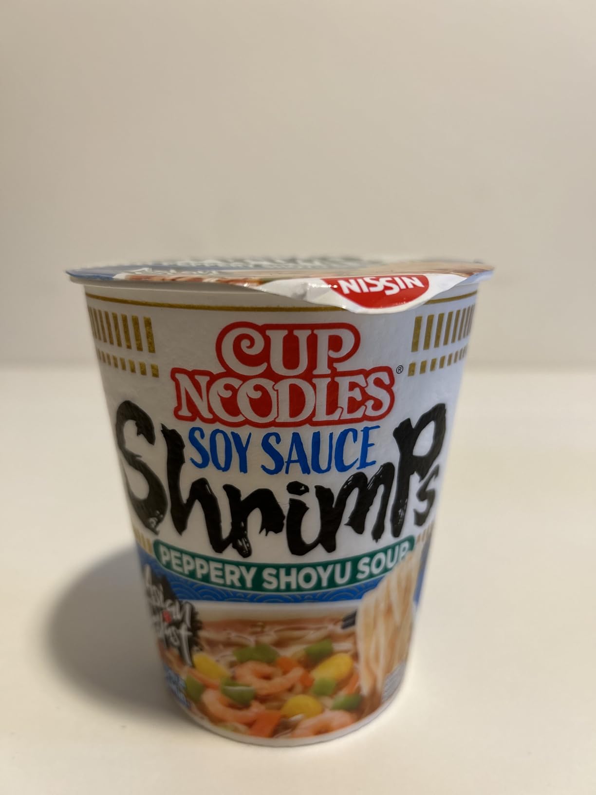 Nissin Cup Noodles Soy Sauce Shrimps 63g Becher