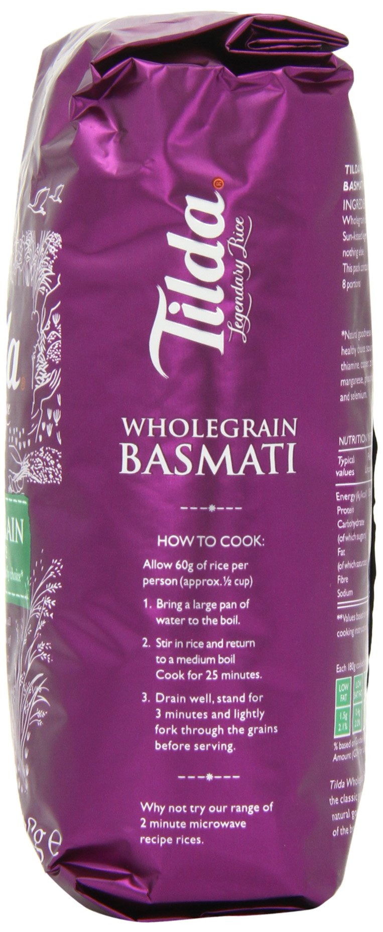 Tilda Vollkorn Basmati Reis Vollkornreis 5x500g ballaststoffreich