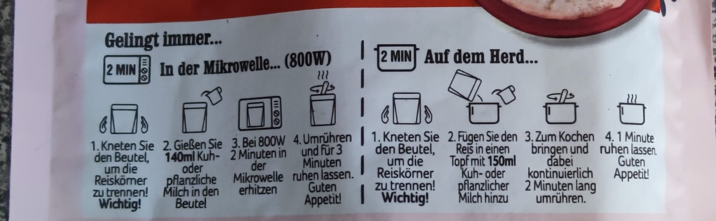 Ben's Original Express Milchreis Zimt 6x237g zimtig