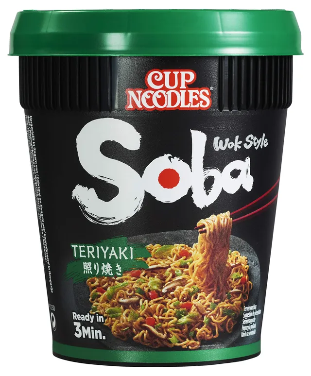 Nissin Cup Noodles Soba Teriyaki Instant-Nudeln 90g Becher