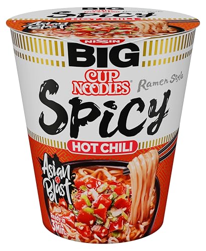 Nissin Cup Noodles BIG Spicy Instant-Nudeln 6x86g Chili