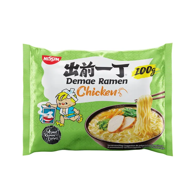 Nissin Demae Ramen Huhn Instant-Nudeln 1x100g mit Sesamöl