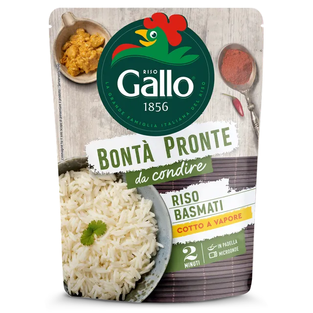 Riso Gallo Bonta Pronte Basmati Fertigreis 250g 2 Minuten