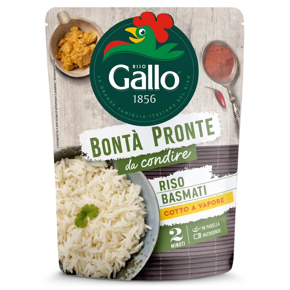 Riso Gallo Bonta Pronte Basmati Fertigreis 250g 2 Minuten