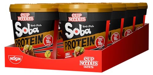 Nissin Cup Noodles Soba Protein Chili Becher 8er Pack vegan