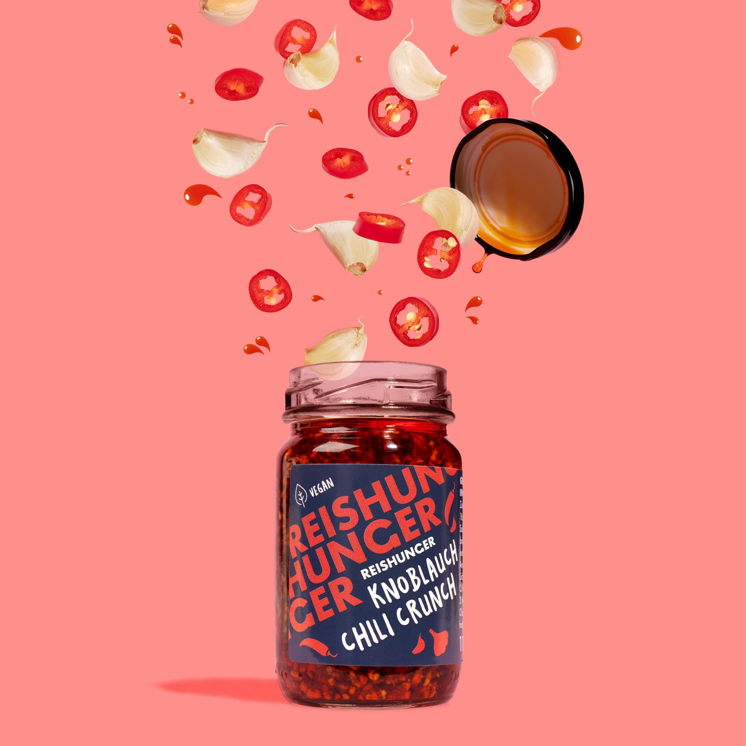 Reishunger Knoblauch Chili Crunch Topping 6x115g mild