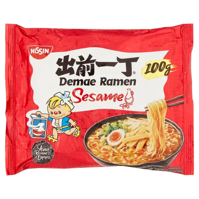 Nissin Demae Ramen Sesam Instant-Nudeln 1x100g mit Sesamöl