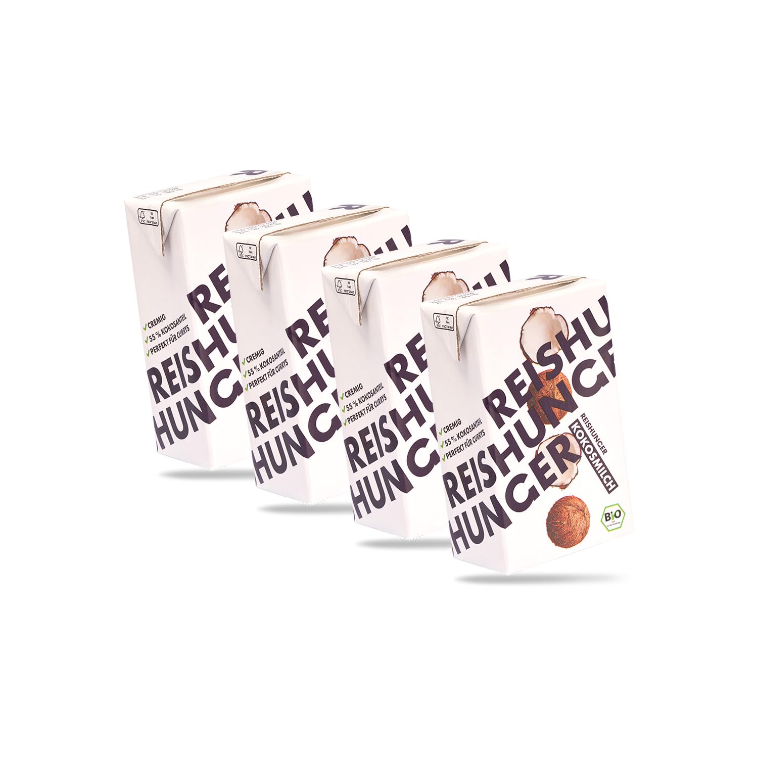 Reishunger BIO Kokosmilch 12 x 250 ml cremig