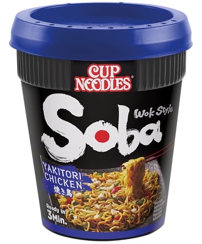 Nissin Cup Noodles Soba Yakitori Chicken Becher 8x89g Huhn