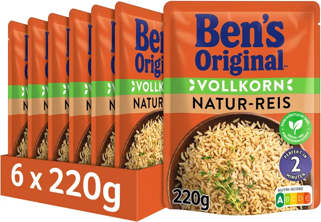 Ben's Original Express Reis Natur 6x220g Vollkorn