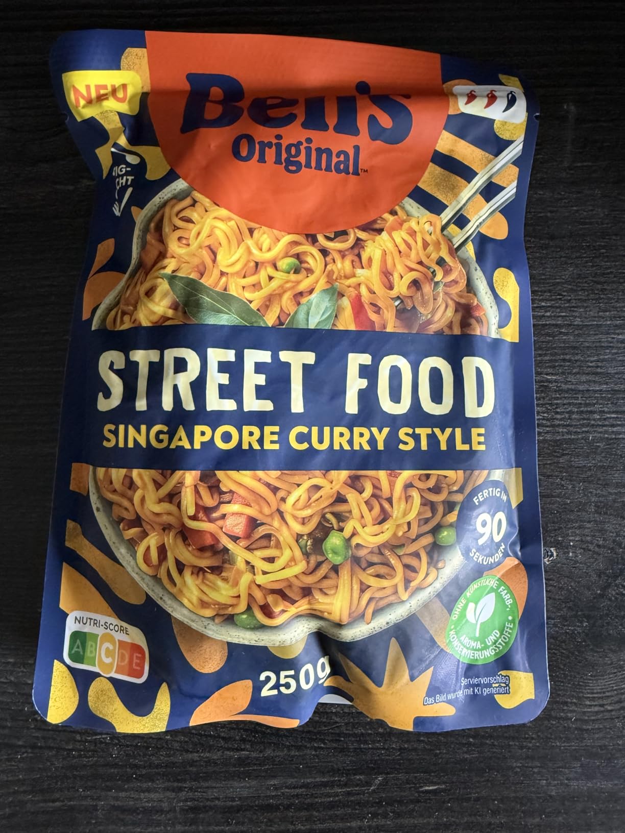 Ben's Original Street Food Singapore Curry Noodles 6x250g